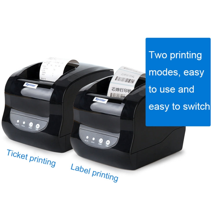 Xprinter XP-365B 80mm Thermal Label Printer Clothing Tag Supermarket Barcode Printer, Plug: EU Plug(Bluetooth Version) - Printer by Xprinter | Online Shopping UK | buy2fix