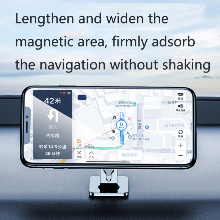 2 PCS Multifunctional Car Phone Holder Magnetic Suction Instrument Panel Navigation Suction Cup Holder, Colour: F16 Silver - In Car by buy2fix | Online Shopping UK | buy2fix