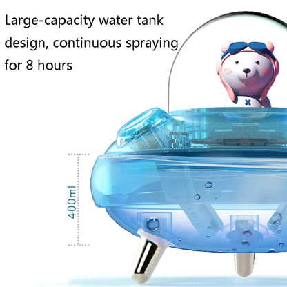 HO3 UFO Double Spraying Pet Humidifier Home Air Nebulizer Water Replenishing Instrument, Colour: Plug-in Model (Pink) - Home & Garden by buy2fix | Online Shopping UK | buy2fix