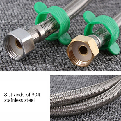 4 PCS 30cm Steel Hat 304 Stainless Steel Metal Knitting Hose Toilet Water Heater Hot And Cold Water High Pressure Pipe 4/8 inch DN15 Connecting Pipe - Home & Garden by buy2fix | Online Shopping UK | buy2fix