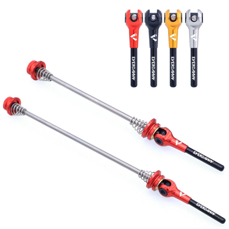 EVERDAWN Mountain Highway Bike Titanium Alloy Axis Quick Removal Rod Front And Rear Rollers Open Flower Drum Fixed Axis Trolley(Red) - Outdoor & Sports by buy2fix | Online Shopping UK | buy2fix