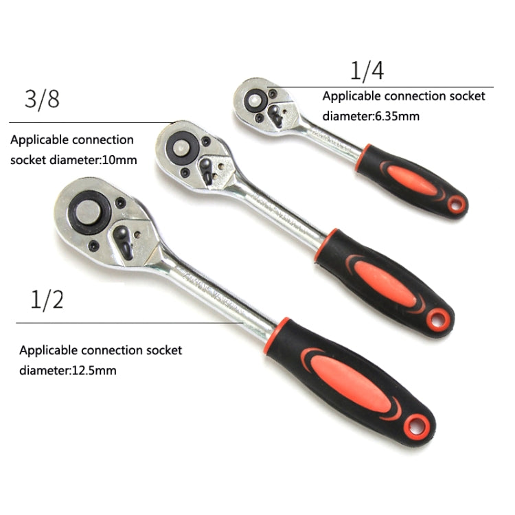 CY-0028 12 PCS/Set Auto Repair Tool Ratchet Quick Socket Wrench Hardware Box Combination, Model: 3/8 Middle Fly - In Car by buy2fix | Online Shopping UK | buy2fix