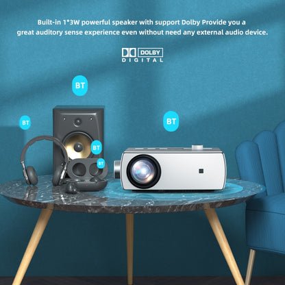 YG430 1080P 5G Mobile Phone Wireless Multi-Screen Version Home Projector Office HD Mini Portable Projector, Plug Type： EU Plug - Consumer Electronics by buy2fix | Online Shopping UK | buy2fix