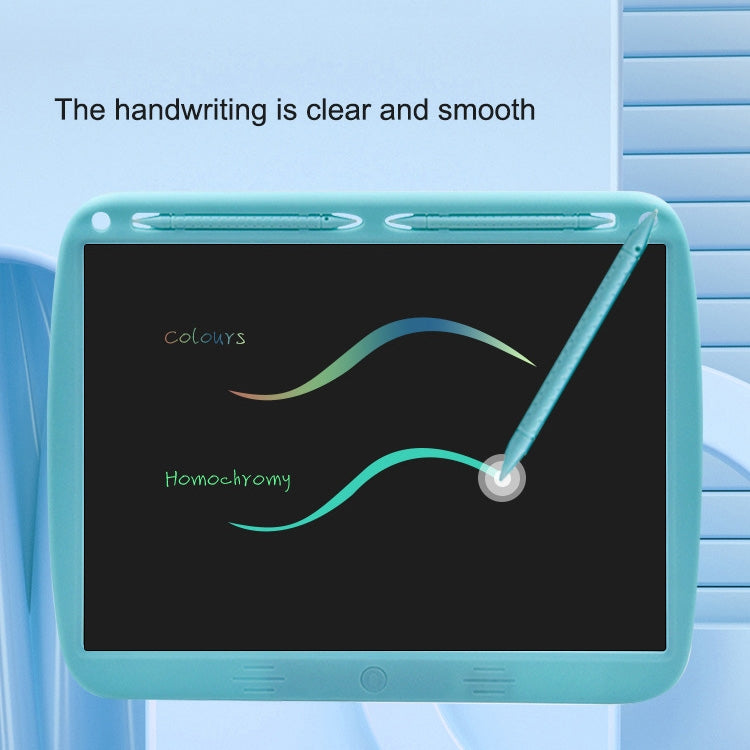 15inch Charging Tablet Doodle Message Double Writing Board LCD Children Drawing Board, Specification: Blue Colorful Lines (Blue) - Consumer Electronics by buy2fix | Online Shopping UK | buy2fix