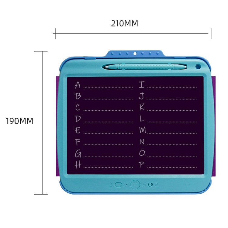 9 Inch Charging LCD Copy Writing Panel Transparent Electronic Writing Board, Specification: Colorful Lines (Black) -  by buy2fix | Online Shopping UK | buy2fix