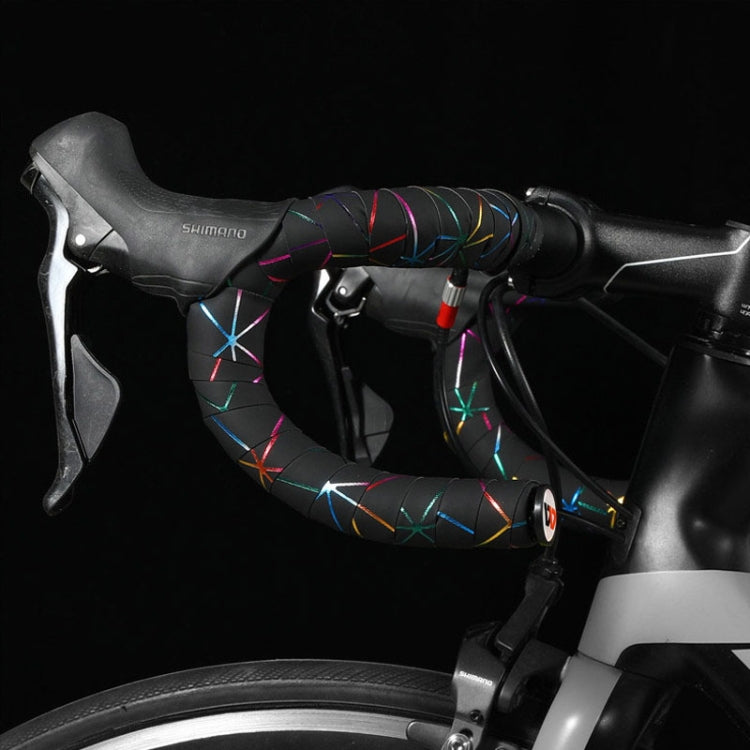 1 Pair WEST BIKING YP0804059 Road Bike Color Line Bar Belt PU Non-Slip Riding Bar Belt(Pure Black) - Decorative Accessories by WEST BIKING | Online Shopping UK | buy2fix