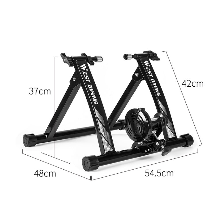 WEST BIKING YP1402008 Bicycle Parking Rack Indoor Cycling Training Platform Fitness Equipment Road Mountain Bike Parking Rack(Black) - Holders by WEST BIKING | Online Shopping UK | buy2fix