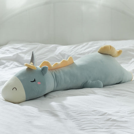 Unicorn Doll Long Pillow Plush Toys Bedside Cushion, Size: 95cm(Blue Green) - Soft Toys by buy2fix | Online Shopping UK | buy2fix