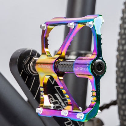 1 Pair PROMEND Three Peilin Bearing Aluminum Alloy CNC Bicycle Colorful Pedal PD-R87CY - Outdoor & Sports by PROMEND | Online Shopping UK | buy2fix