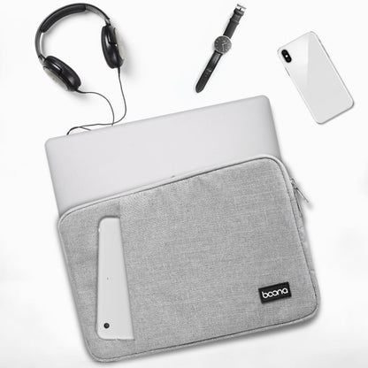 Baona Laptop Liner Bag Protective Cover, Size: 12 inch(Gray) - 12.1 inch by Baona | Online Shopping UK | buy2fix
