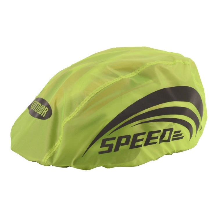 2 PCS Cycling Helmet Rain Cover Outdoor Reflective Safety Helmet Cover, Size: Free Size(Fluorescent Green (Style 1)) - Protective Helmet & Masks by buy2fix | Online Shopping UK | buy2fix