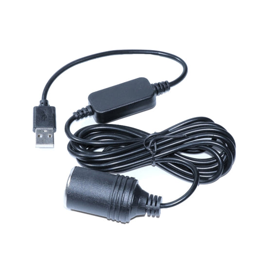 5V Turn 12V USB To Cigarette Lighter Socket Female Head Driving Recorder Mobile Power Cord, Specification: 3m - In Car by buy2fix | Online Shopping UK | buy2fix