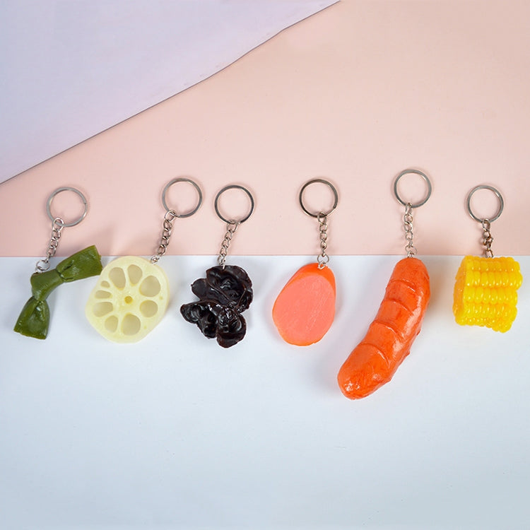 3 PCS Keychain Corn PVC Simulation Vegetable Model Pendant Creative Play House Small Toys - Model Toys by buy2fix | Online Shopping UK | buy2fix