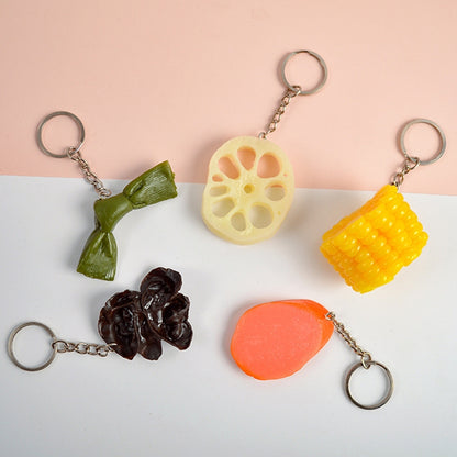 3 PCS Keychain Corn PVC Simulation Vegetable Model Pendant Creative Play House Small Toys - Model Toys by buy2fix | Online Shopping UK | buy2fix