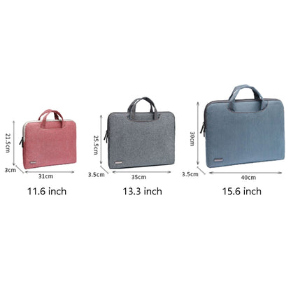 LiSEN LS-116 Simple Laptop Bag Business Laptop Liner Bag, Size: 15.6 inch(Canvas Small Elephant Red) - 15.6 - 17 inch by LiSEN | Online Shopping UK | buy2fix