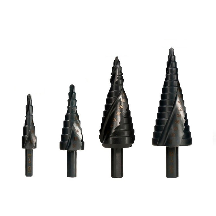 4-32mm Triangular Shank Spiral Flute Step Drill Bit - Drill & Drill Bits by buy2fix | Online Shopping UK | buy2fix