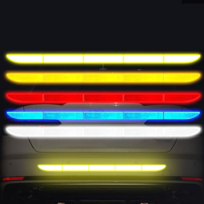 5 Sets Car Trunk Reflective Decorative Strip Anti-Scratch Car Tail Warning Decorative Stickers(Blue) - In Car by buy2fix | Online Shopping UK | buy2fix