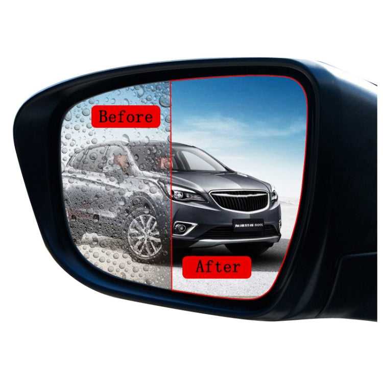 10 PCS Rainproof Anti-Fog And Anti-Reflective Film For Car Rearview Mirror Ellipse 100X145mm(Transparent) - In Car by buy2fix | Online Shopping UK | buy2fix