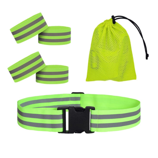 Reflective Elastic Band Suit Night Running Construction Site Traffic Safety Reflective Equipment,Style: 1 Belt+4 Arm Strap+Storage Bag - Workplace Safety Supplies by buy2fix | Online Shopping UK | buy2fix