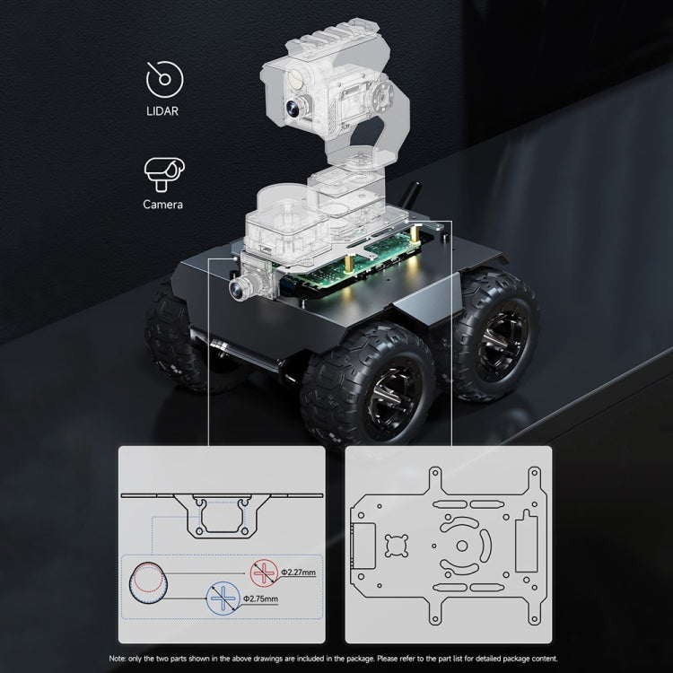 Waveshare WAVE ROVER Flexible Expandable 4WD Mobile Robot Chassis, Onboard ESP32 Module(EU Plug) - Robotics Accessories by Waveshare | Online Shopping UK | buy2fix