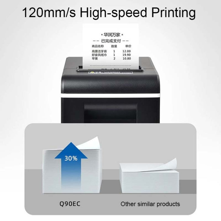 Xprinter XP-Q90EC 58mm Portable Express List Receipt Thermal Printer, Style:LAN Port(US Plug) - Consumer Electronics by Xprinter | Online Shopping UK | buy2fix