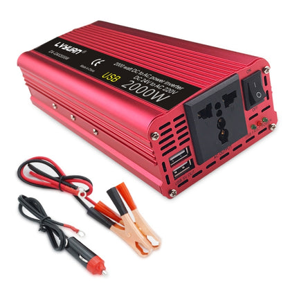 LVYUAN Car Inverter Dual USB Power Converter, Specification: 12V to 220V 2000W UK Plug - In Car by LVYUAN | Online Shopping UK | buy2fix