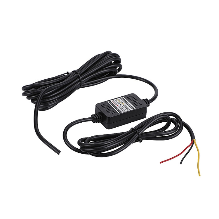 H516 Recording Step-down Line Shrinkage Video Car Charger Line Parking Monitoring Three-Core Power Cord, Model: Without Fuse(Mini Straight) - In Car by buy2fix | Online Shopping UK | buy2fix