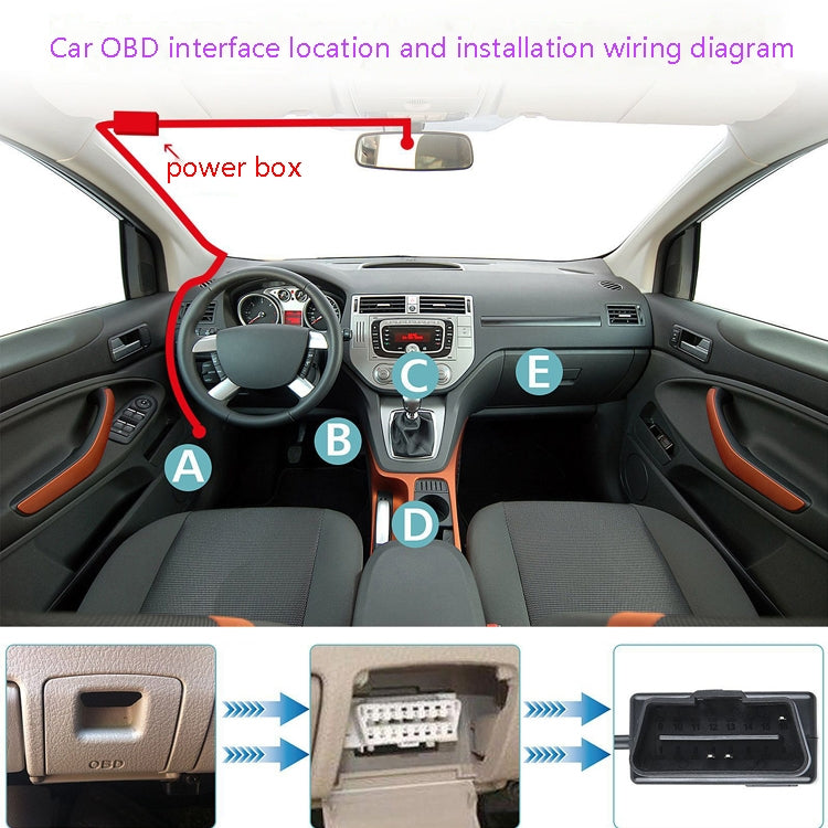 H507 Driving Recorder OBD Step-down Line Car ACC Three-Core Power Cord 12/24V To 5V 3A Low Pressure Protection Line, Specification: Micro Left Elbow - In Car by buy2fix | Online Shopping UK | buy2fix