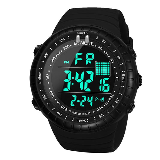 SYNOKE 8209 Multifunctional Sports Swimming Waterproof Luminous Alarm Men Electronic Watch(Black) - LED Digital Watches by SYNOKE | Online Shopping UK | buy2fix