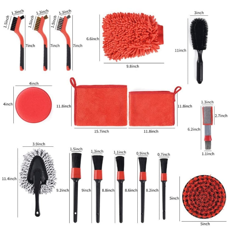 19 in 1  Car Wash Cleaning Brush Electric Drill Brush Head Cleaning Brush Tire Cleaning Brush - In Car by buy2fix | Online Shopping UK | buy2fix