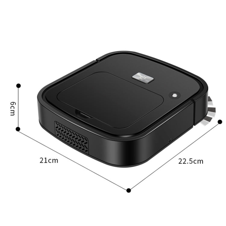 3 in 1 Smart USB Charging Sweeping Machine, Specification: Spray Type (Cool Black) - Consumer Electronics by buy2fix | Online Shopping UK | buy2fix