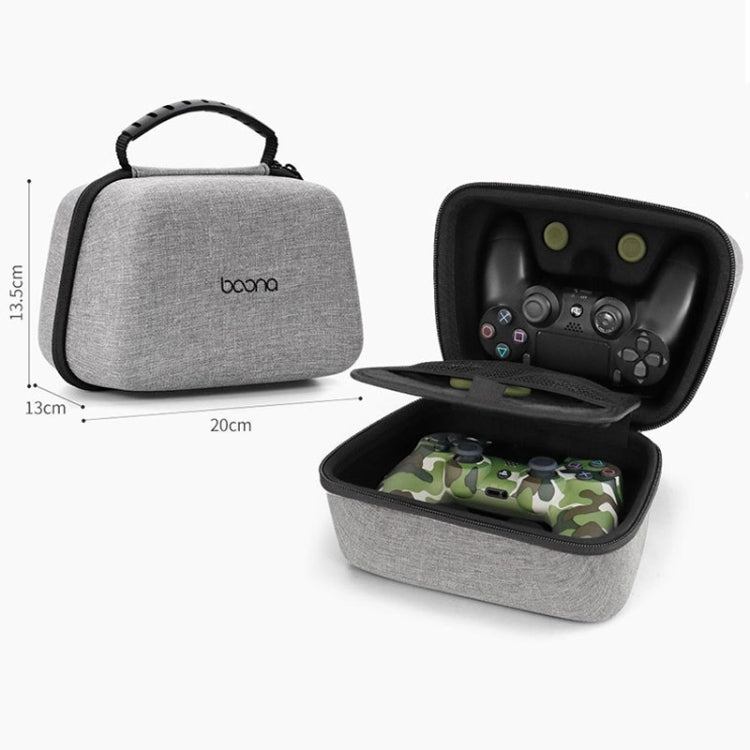 Baona EVA Hard Shell Gamepad Storage Bag For PS5 / PS4 / Xbox / Switch Pro, Style: Double-layer Gray - Bags by Baona | Online Shopping UK | buy2fix