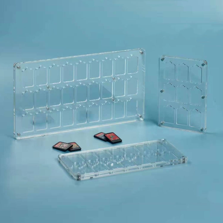 14 Grid Transparent Crystal Magnetic Game Card Storage Box For Switch - Cases by buy2fix | Online Shopping UK | buy2fix