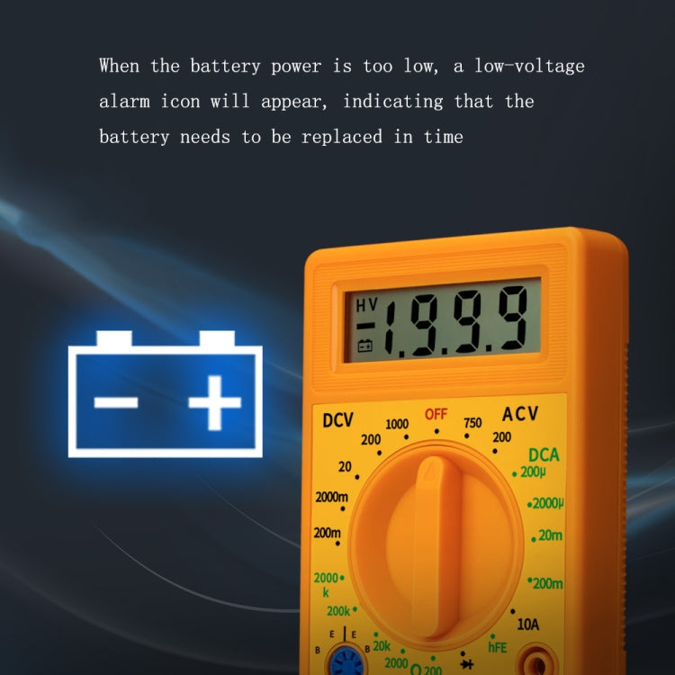 2 PCS ANENG DT830G Portable Digital Multimeter(Black) - Consumer Electronics by ANENG | Online Shopping UK | buy2fix