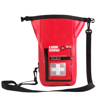 LUCKSTONE 5L Outdoor Adventure First Aid Waterproof Shoulder Bag(Red) - Waterproof Bags by LUCKSTONE | Online Shopping UK | buy2fix