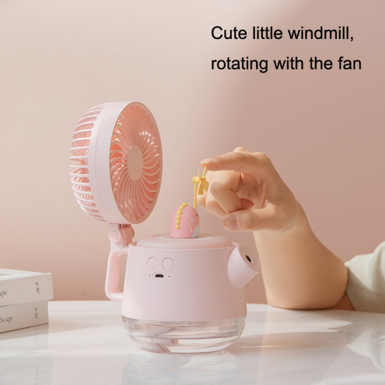 A04a USB Cute Pet Kettle Spray Desktop Fan(White Lucky Cat) - Consumer Electronics by buy2fix | Online Shopping UK | buy2fix