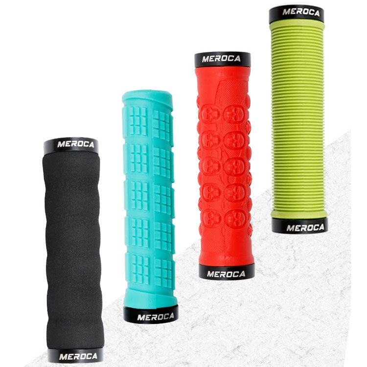 MEROCA Mountain Bike Anti-slip Shock Absorber Riding Grip Cover, Style: Bilateral Lock Sponge ME30 Red - Bicycle Grips by MEROCA | Online Shopping UK | buy2fix