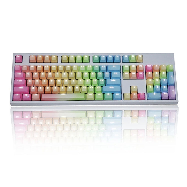 104 Keys Light-transmitting Dip-dyed Keycaps(Rainbow Dip) - Other by buy2fix | Online Shopping UK | buy2fix