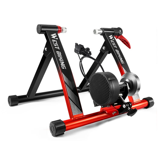 WEST BIKING Bicycle Six-speed Wire-controlled Indoor Riding Platform(Black Red) - Holders by WEST BIKING | Online Shopping UK | buy2fix