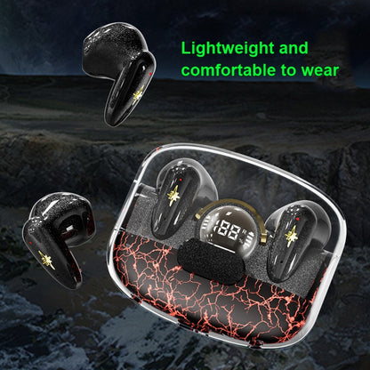 TWS Wireless Bluetooth Headset In-ear Space Capsule Gaming Headset(Transparent Black) - TWS Earphone by buy2fix | Online Shopping UK | buy2fix