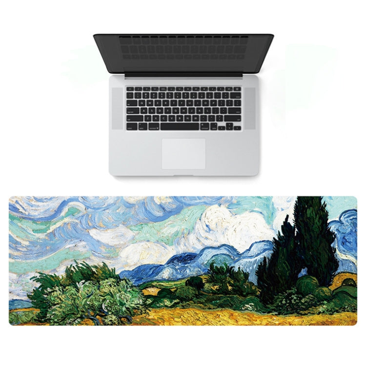 300x800x2mm Locked Am002 Large Oil Painting Desk Rubber Mouse Pad(Starry Sky) - Mouse Pads by buy2fix | Online Shopping UK | buy2fix