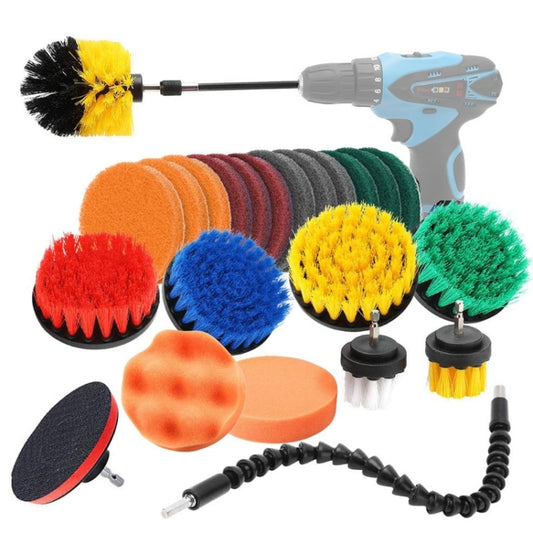 24 PCS / Set  Universal Rod Cleaning Dust Removal Polishing Electric Drilling Brush Set - In Car by buy2fix | Online Shopping UK | buy2fix
