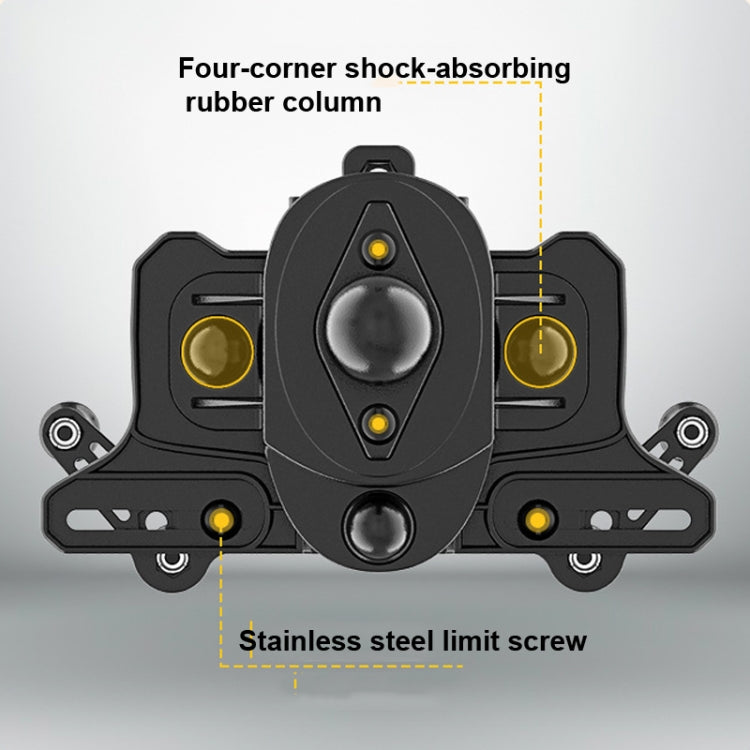 Motorcycle Bracket Crab Navigation Phone Bracket,Style： U-shaped+Anti-theft Buckle - In Car by buy2fix | Online Shopping UK | buy2fix