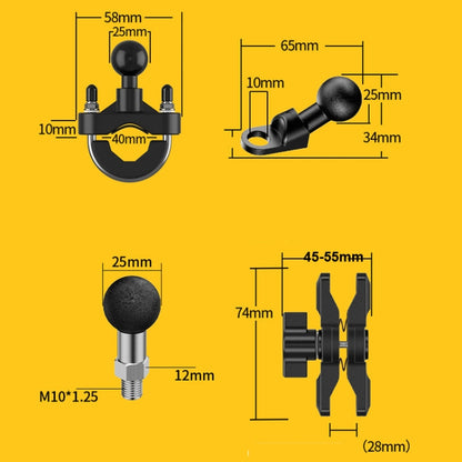 Motorcycle Bracket Crab Navigation Phone Bracket,Style： Y-type+Anti-theft Buckle - In Car by buy2fix | Online Shopping UK | buy2fix