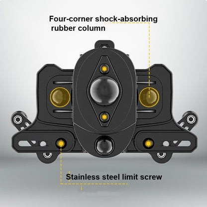 Motorcycle Bracket Crab Navigation Phone Bracket,Style： U-shaped+15W Wireless Charging - In Car by buy2fix | Online Shopping UK | buy2fix