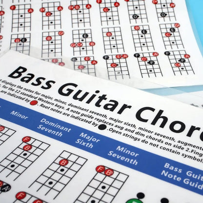 Copper Paper Guitar Chord Fingering Exercise Chart(Small) - Stringed Instruments by buy2fix | Online Shopping UK | buy2fix