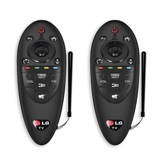 2 PCS Remote Control Dustproof Silicone Protective Cover For LG AN-MR500 Remote Control(Black) - Consumer Electronics by buy2fix | Online Shopping UK | buy2fix