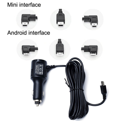 2PCS JY-032 USB Digital Display Fast Charge Car Charger, Style: 3.5A + QC3.0(Android Straight Head) - In Car by buy2fix | Online Shopping UK | buy2fix