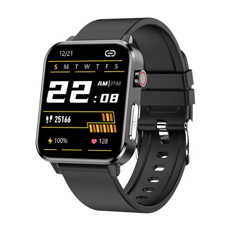 LOANIY E86 1.7 Inch Heart Rate Monitoring Smart Bluetooth Watch, Color: Black - Smart Watches by LOANIY | Online Shopping UK | buy2fix