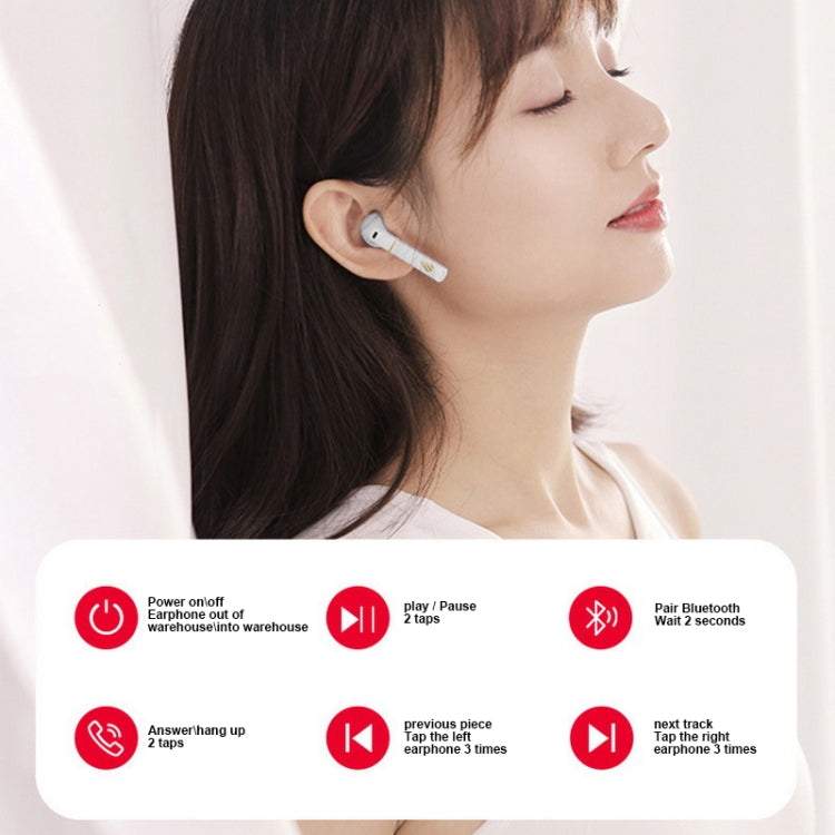 Edifier Z2 Plus Waterproof Touch Wireless Bluetooth Earphnoe(Dolomite White) - Bluetooth Earphone by Edifier | Online Shopping UK | buy2fix